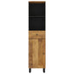 Bathroom Cabinet Honey brown Solid mango wood, engineered wood, iron