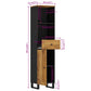 Bathroom Cabinet Honey brown Solid mango wood, engineered wood, iron