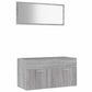 Bathroom Furniture Set Grey Sonoma Engineered Wood Standard