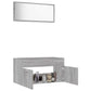 Bathroom Furniture Set Grey Sonoma Engineered Wood Standard