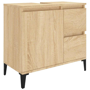 Bathroom Cabinet Sonoma oak Engineered wood, Metal