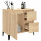 Bathroom Cabinet Sonoma oak Engineered wood, Metal