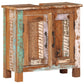 Bathroom Furniture Set Multi-colored Solid reclaimed wood, glass