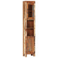 Bathroom Furniture Set Multi-colored Solid reclaimed wood, glass