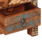 Bathroom Furniture Set Multi-colored Solid reclaimed wood, glass