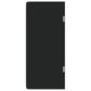 Wall-mounted Urinal Privacy Screen Black 35.4"x15.7" Tempered Glass