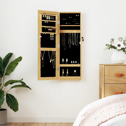 Mirror Jewelry Cabinet White