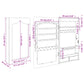 Mirror Jewelry Cabinet White