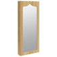 Mirror Jewelry Cabinet White Engineered wood, Glass, Polyester fabric