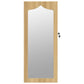 Mirror Jewelry Cabinet White Engineered wood, Glass, Polyester fabric