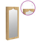 Mirror Jewelry Cabinet White Engineered wood, Glass, Polyester fabric