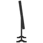 Mirror Jewelry Cabinet Black Engineered wood, Glass, Polyester fabric