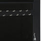 Mirror Jewelry Cabinet Black Engineered wood, Glass, Polyester fabric