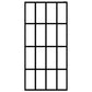 Walk-in Shower Wall with Shelf Black 31.5"x76.8" ESG Glass&Aluminum