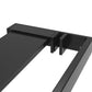 Walk-in Shower Wall with Shelf Black 31.5"x76.8" ESG Glass&Aluminum