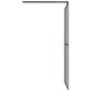 Walk-in Shower Wall with Shelf Black 31.5"x76.8" ESG Glass&Aluminum