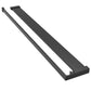 Walk-in Shower Wall with Shelf Black 35.4"x76.8" ESG Glass&Aluminum