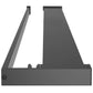 Walk-in Shower Wall with Shelf Black 35.4"x76.8" ESG Glass&Aluminum