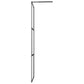 Walk-in Shower Wall with Shelf Black 45.3"x76.8" ESG Glass&Aluminum