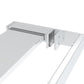 Walk-in Shower Wall with Shelf Chrome 35.4x76.8" ESG Glass&Aluminium