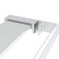 Walk-in Shower Wall with Shelf Chrome 35.4x76.8" ESG Glass&Aluminium