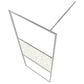 Walk-in Shower Wall with Shelf Chrome 39.4x76.8" ESG Glass&Aluminium