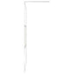Walk-in Shower Wall with Shelf Chrome 39.4x76.8" ESG Glass&Aluminium