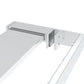 Walk-in Shower Wall with Shelf Chrome 45.3x76.8" ESG Glass&Aluminium