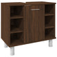 Bathroom Cabinet Set Brown Oak Engineered Wood Compact