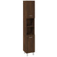 Bathroom Cabinet Set Brown Oak Engineered Wood Compact