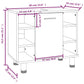 Bathroom Cabinet Set Brown Oak Engineered Wood Compact