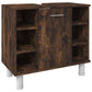 Bathroom Cabinet Set Smoked Oak Engineered wood Medium