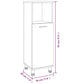 Bathroom Cabinet Set Smoked Oak Engineered wood Medium