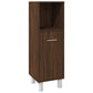 Bathroom Cabinet Set Brown Oak Engineered Wood, Acrylic Standard