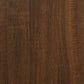Bathroom Cabinet Set Brown Oak Engineered Wood, Acrylic Standard