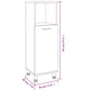 Bathroom Cabinet Set Brown Oak Engineered Wood, Acrylic Standard