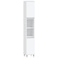 Bathroom Cabinet White Engineered wood, Iron Tall
