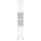 Bathroom Cabinet White Engineered wood, Iron Tall