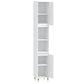 Bathroom Cabinet White Engineered wood, Iron Tall