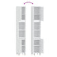 Bathroom Cabinet White Engineered wood, Iron Tall