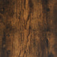 Bathroom Cabinet Smoked Oak Engineered Wood, Iron Tall