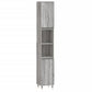 Bathroom Cabinet Grey Sonoma Engineered wood, iron Tall