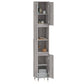 Bathroom Cabinet Grey Sonoma Engineered wood, iron Tall