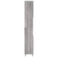 Bathroom Cabinet Grey Sonoma Engineered wood, iron Tall