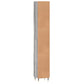 Bathroom Cabinet Grey Sonoma Engineered wood, iron Tall