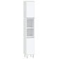 Bathroom Cabinet White Engineered wood Tall Bathroom Cabinet