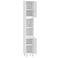 Bathroom Cabinet White Engineered wood Tall Bathroom Cabinet