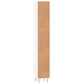 Bathroom Cabinet White Engineered wood Tall Bathroom Cabinet