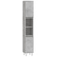 Bathroom Cabinet Concrete Grey Engineered Wood, Iron Tall