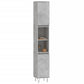 Bathroom Cabinet Concrete Grey Engineered Wood, Iron Tall